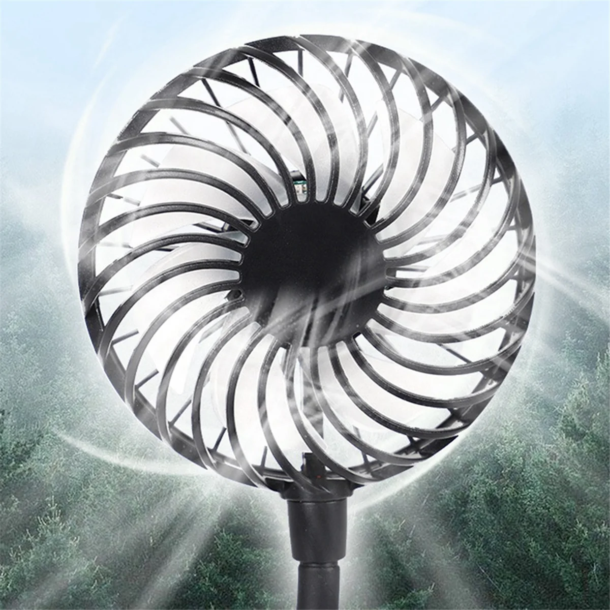 Safety Helmet External Fan 3 Speeds for Summer Cooling with Night Light Suitable for Most Helmets