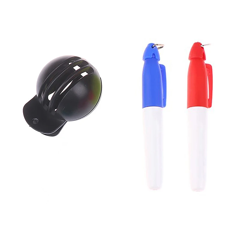 1 set Golf Marker Hand Tools With Pens Golfing Marker Tool Alignment Kit With Marker Pen Golfs Balls Drawing Line Tool