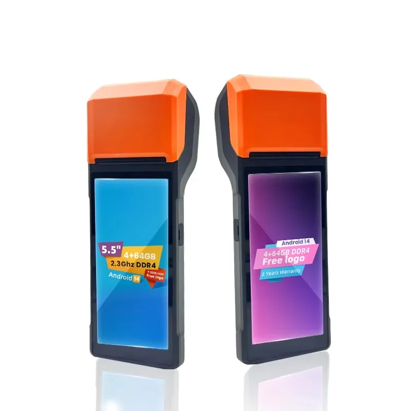 Android Pos Payment Mini Handheld Terminal with Printer Support NFC Card Reader Mobile POS System Machine