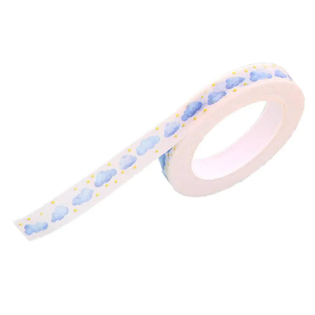 Masking Adhesive Paper Tape, 14 Different Small Fresh Patterns with Pretty Design, 33 Feet