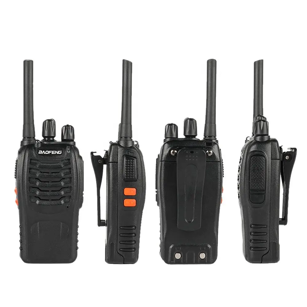 Baofeng BF-88E PMR 446 워키토키, 휴대용 햄 양방향 라디오, EU 사용자용 충전기 포함, 팩당 2 개, 1500mAh