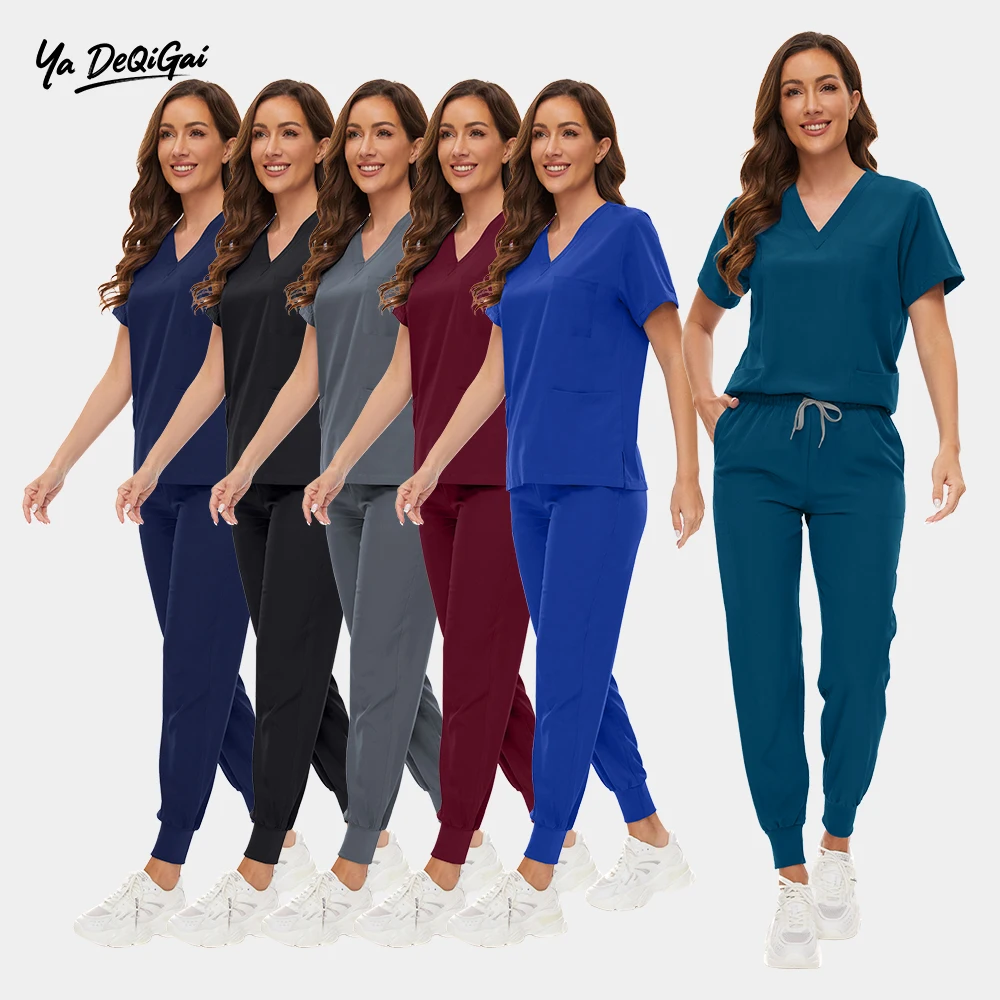 

Scrubs Women Nurse Uniform Pet Clinic Store Veterinary Dentistry Work Wear 2-piece Sets High-quality Medical Uniforms Unisex Men