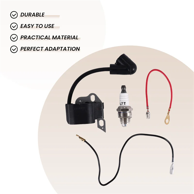 

T-Top-Rated-Ignition Coil Spark Plug And Wires For Stihl MS170 MS180 Chainsaw