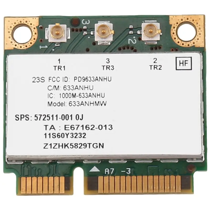 ABJG-6300AGN 633ANHMW Wireless Wifi Card Mini Pcie Card 802.11A/G/N 2.4G+5.0 Ghz For Lenovo Thinkpad T410 T420 T430 X220 Y460