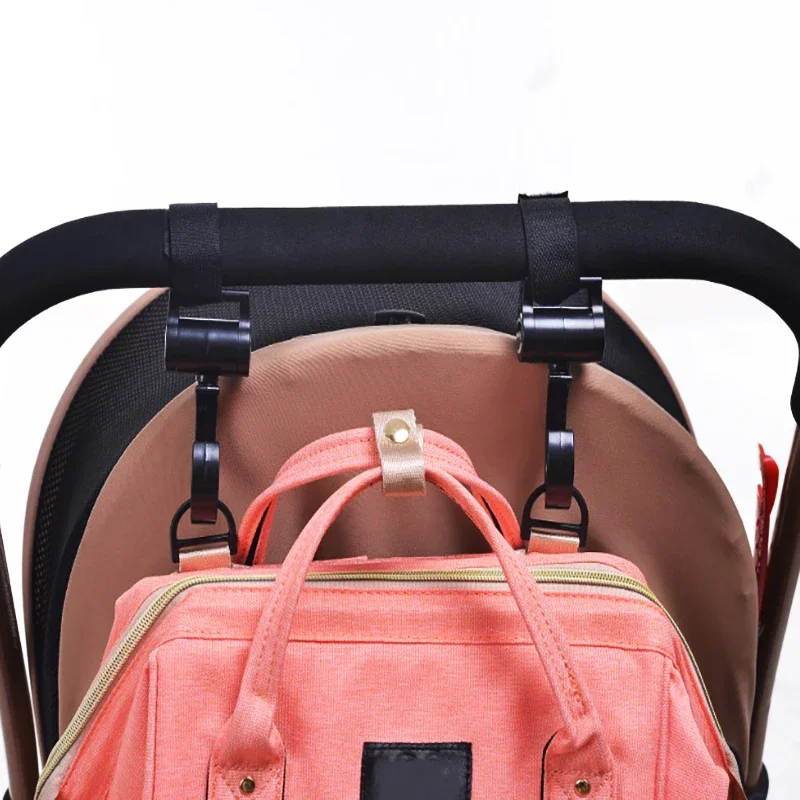 2pcs Baby Hanger Baby Bag Stroller Hooks Pram Rotate 360 Degree Baby Car Seat Accessories Stroller Organizer Bebes Accessories