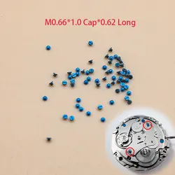 Blue Screw M0.66*1.0Cap*0.62 Long Mechanical Watch Movement Accessories Watches Repair Parts Watch Aftermarket Replacements