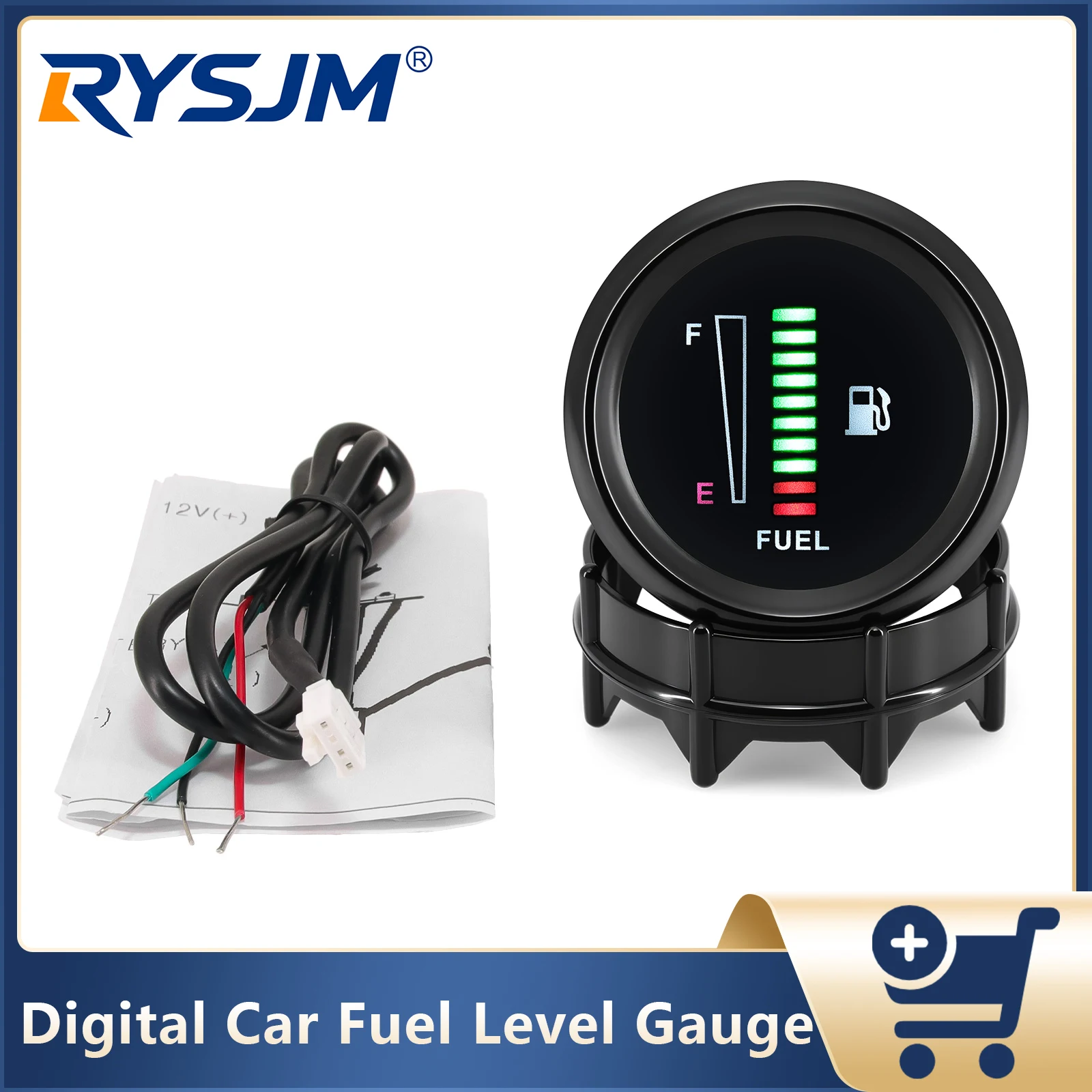 Electronics Gadgets For Car - เกจวัดระดับน้ำมันเชื้อเพลิงในรถยนต์ขนาด 2 นิ้ว 52 มม. แบบ