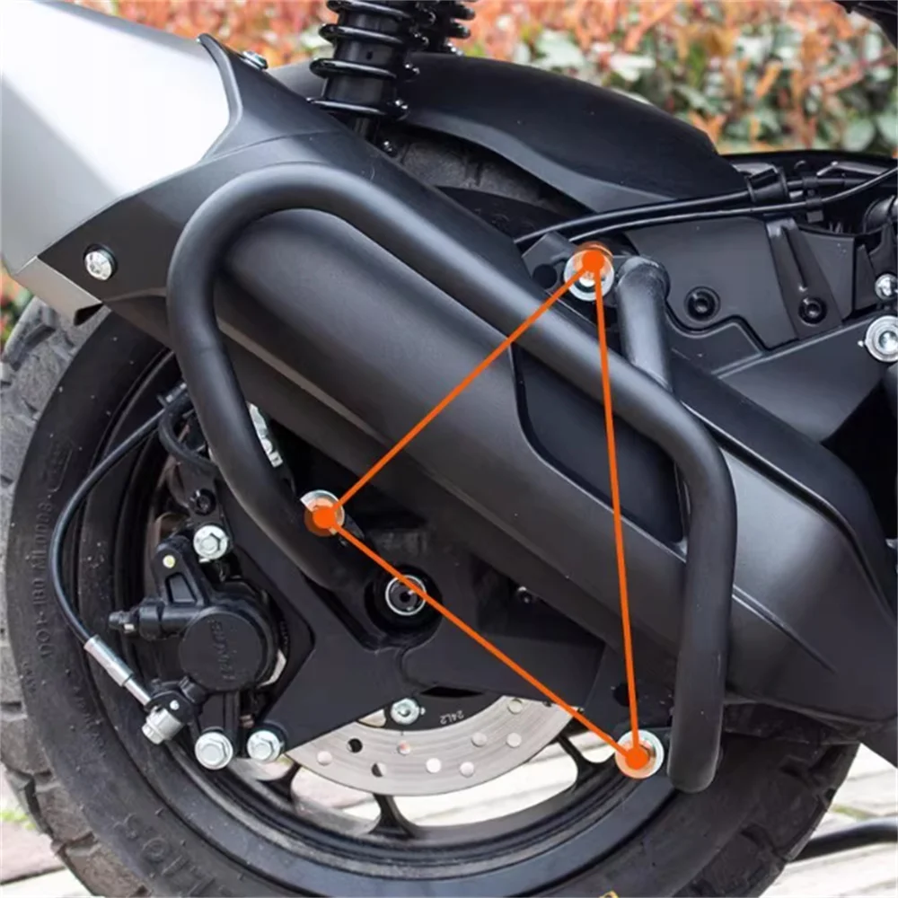 

Задний бампер для VOGE SR150S, модифицированный, с защитой от падения, защита выхлопной трубы, защита задней части мотоцикла от столкновений.