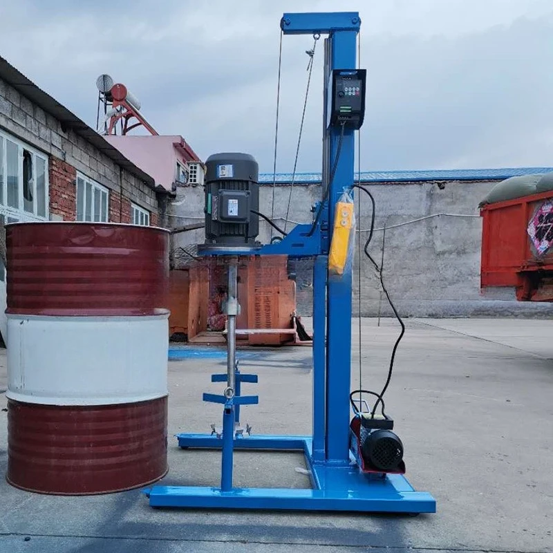 Electric lift, stainless steel liquid mixer, frequency conversion speed regulation small disperser