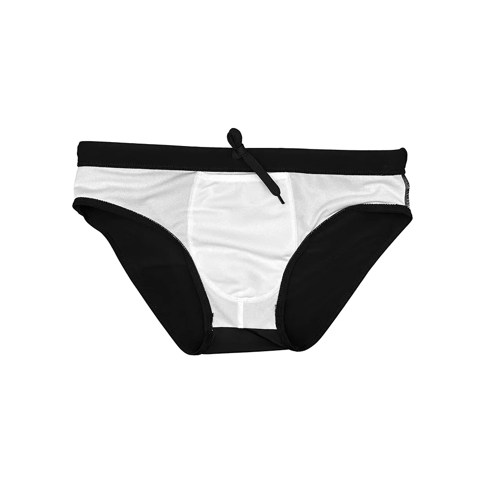 

2025Solid color nylon men's triangle swimming trunks low waist hot spring swimsuit art test stage performance shorts 10108