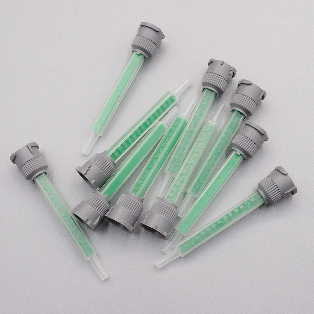 10/20/50pcs Epoxy Adhesive Mixing Nozzle Static Mixing Nozzle Mb6-16 Mixing Tube (1:1Ratio) for AB Glue Gun Liquid Mixer