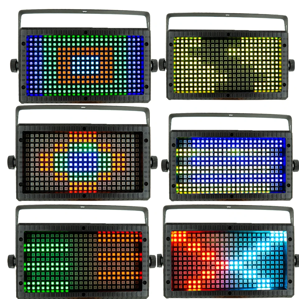 60W Mni 288LED 48 Partition Strobe RGB 3w1 DMX Super Bright Dj Wash Bar Super Bright Strobe Flash Light Stage Lighting Effects