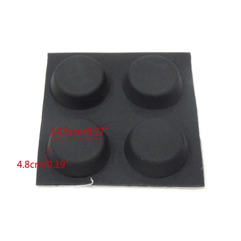 4Pcs Laptop Cooling Stand Heat Reduction Pad For PC Laptop Soft Silicone Feet Holder Notebook Support Bracket