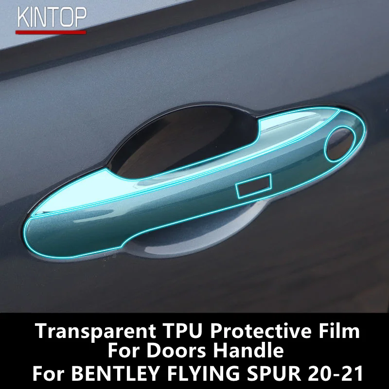 For BENTLEY FLYING SPUR 20-21 Doors Handle Transparent TPU Protective Film Anti-scratch Repair Film Accessories
