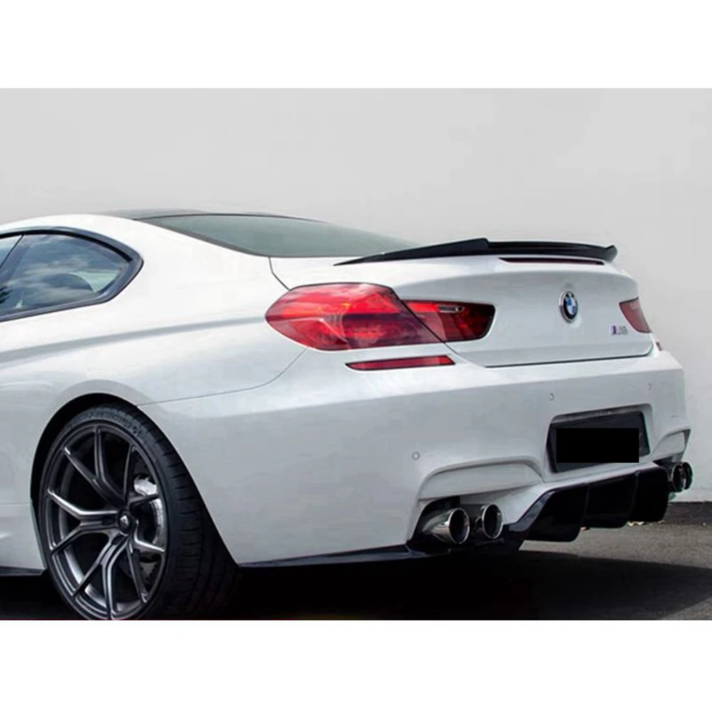 For BMW 6 Series F06 F12 F13 2-door car V style 4-door carbon fiber Forged carbon rear spoiler auto parts trunk wing 2011-2023