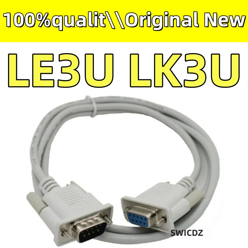 100% NEW  original LE3U LK3U Serial download line DB9 hole on the serial port line 1.5 m RS232 connection line a mother