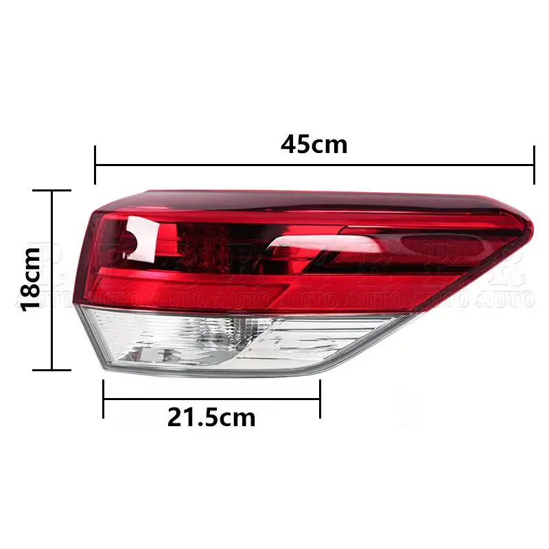 Car Tail Light Assembly Rear Stop Brake Lamp Reversing Fog Lamp Turn SIgnal Light Tail Lamp For Toyota Highlander 2017 2018 2019