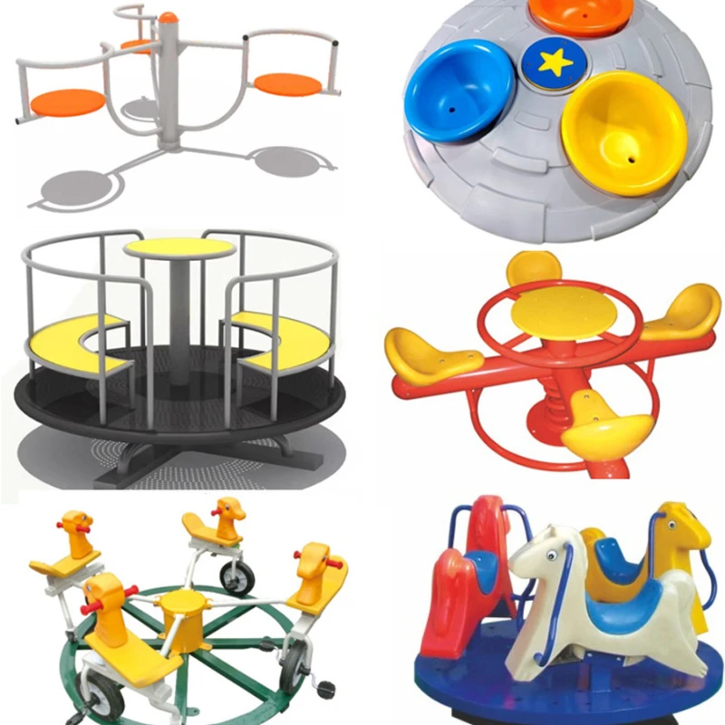 

Kindergarten Outdoor Carousel Children's Large UFO Turntable Park