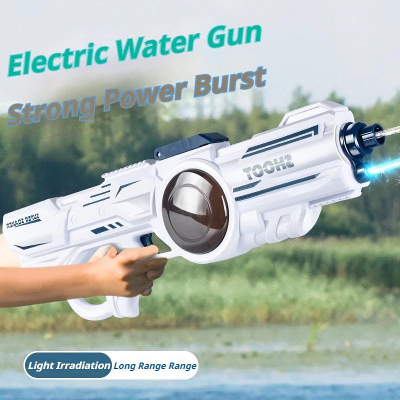 Koel Absorberen Water Met Één Klik Elektrisch Waterpistool Volautomatisch Strandwater Speelgoedgeweren Spelen Kinderen En Volwassenen Cadeau