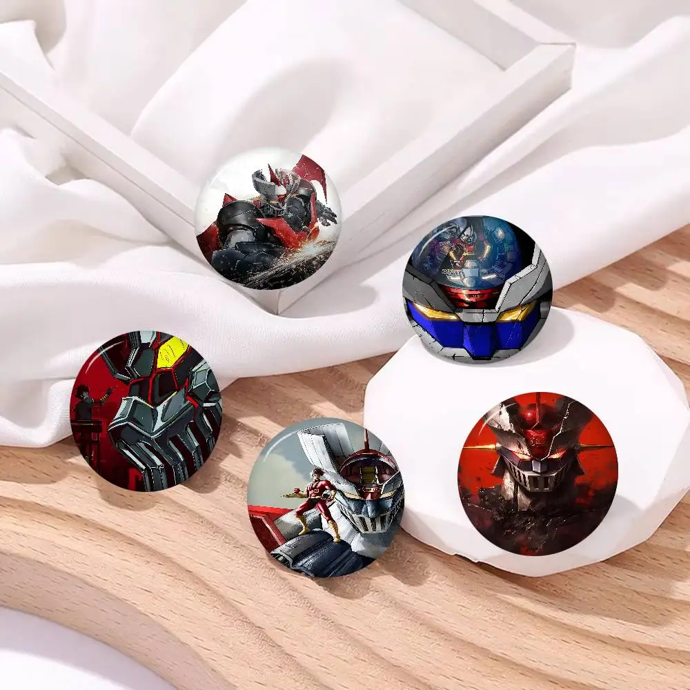 Botones Personalizables de Anime Mazinger Z de 32/44/58 mm, Lindos, Divertidos y Creativos, Joyería Decorativa, Regalos para Amigos