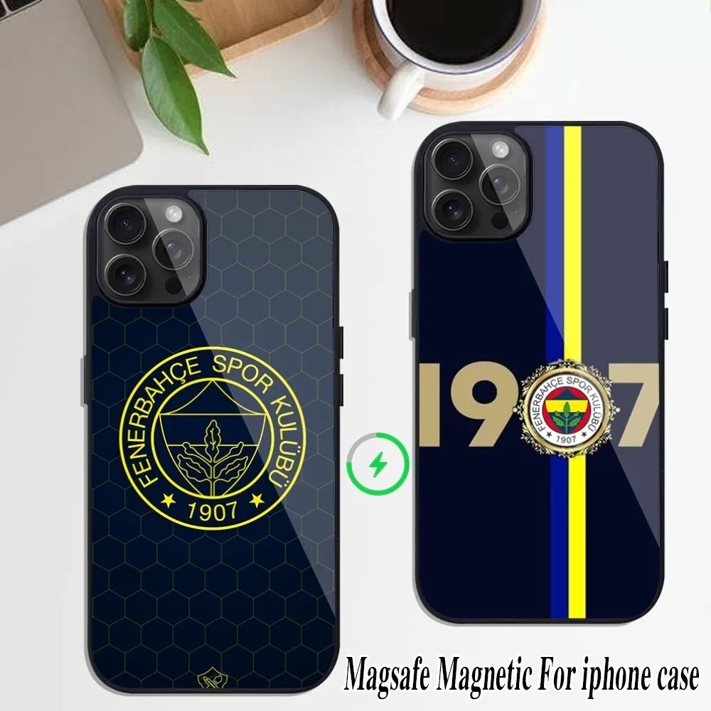 T-Turkey F-Fenerbahce F-Football  Magsafe Magnetic Phone Case Coque For IPhone 16 15 14 13 12 11 Pro Xs Max Mini Plus Funda