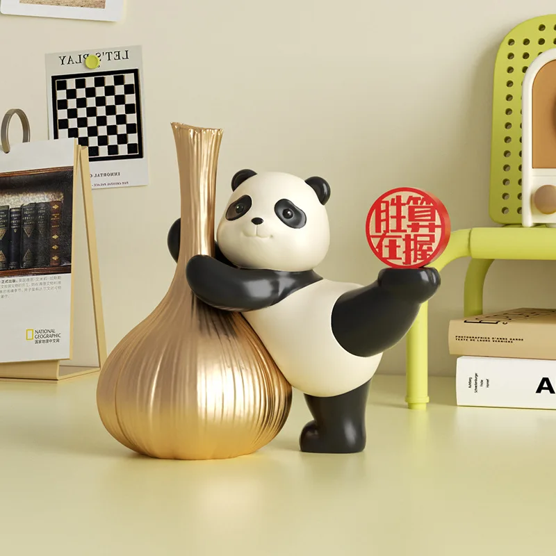 Panda Cultural And Creative Desk Ornaments. Office Workstation Decorations. Inspirational Gifts For Graduating Students.