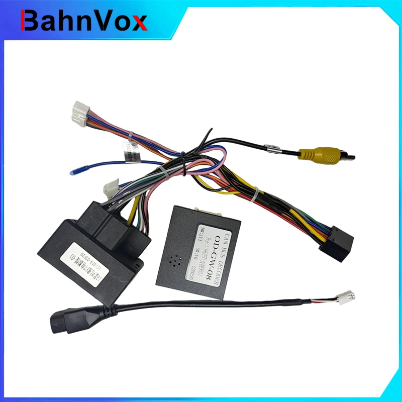 For Great Wall Poer F7 Wire Harness Adaptor 16 Pin Plug Cable Car Stereo Radio Car Wire Cable Adapter ISO Connector Adapter