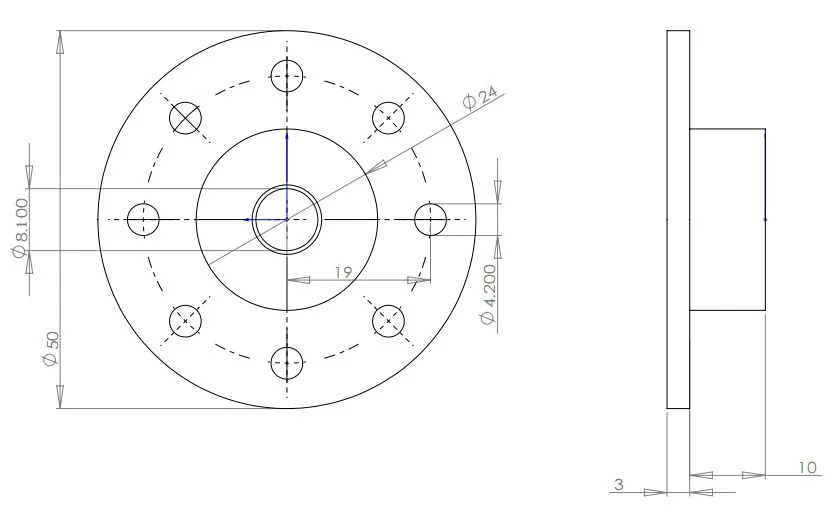 Special Arm Plate for Large Torque Servo ASMC ASME Series (ASME-04B ASMC-04B ASMC-03B ASMC-04A,ect. ) RCmall FZ2861