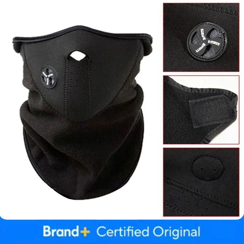 

Winter Cycling Mask Warm Windproof Dustproof Motocycle Half Face Cover Breathable Mesh Polar Fleece Thermal Ski Face Mask