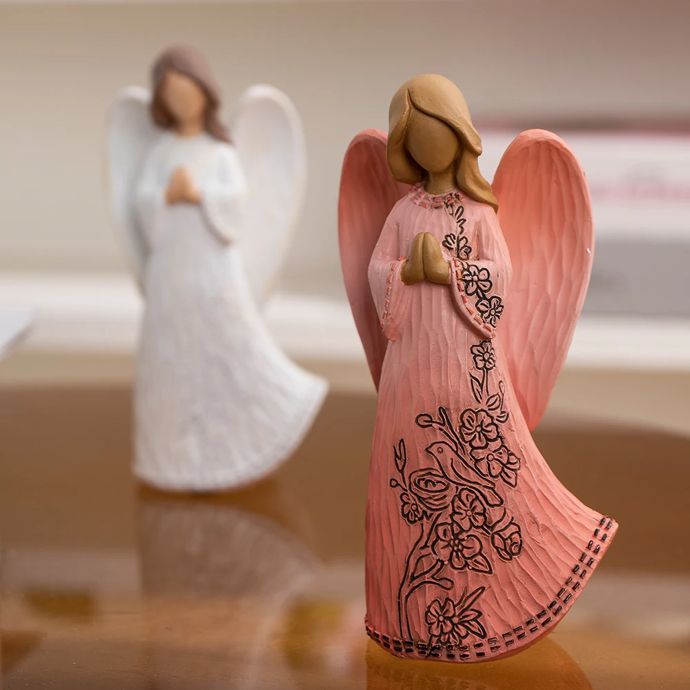 

Blessing Angel Figurine European Style Statue Resin Decoration for Home Desktop TV Stand Craftwork Sculpture Ornament Home Decor