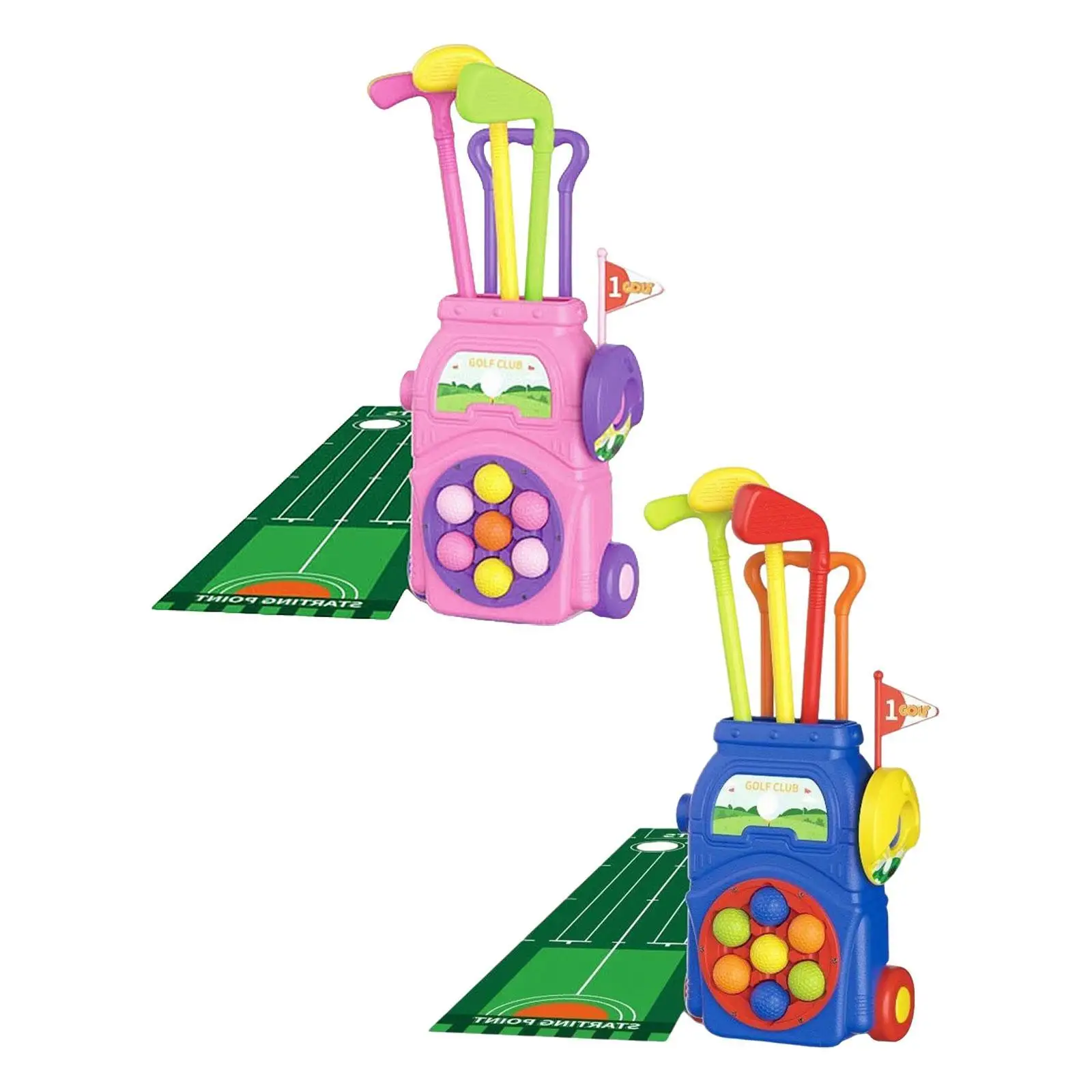 

Kids Golf Club Set Toy Practice Holes Motor Skills Toddlers Golf Set for Boys Girls Babies Ages 3 4 5 6 Children Party Favors