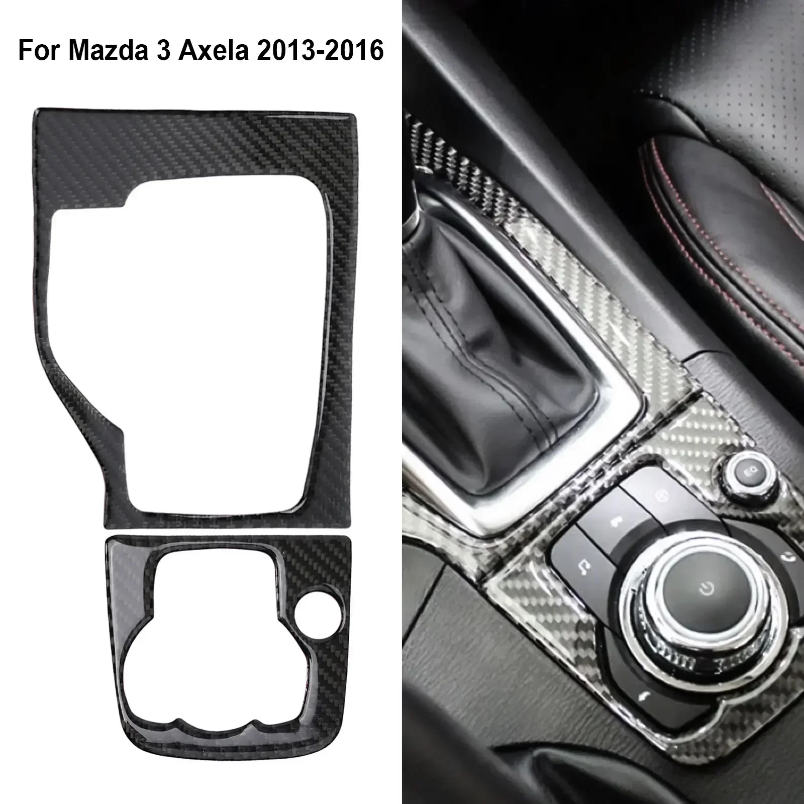 

High Grade High Quality Brand New For Mazda 3 Axela Gear Shift Inner 2013-2016 Carbon Fiber Direct Installation