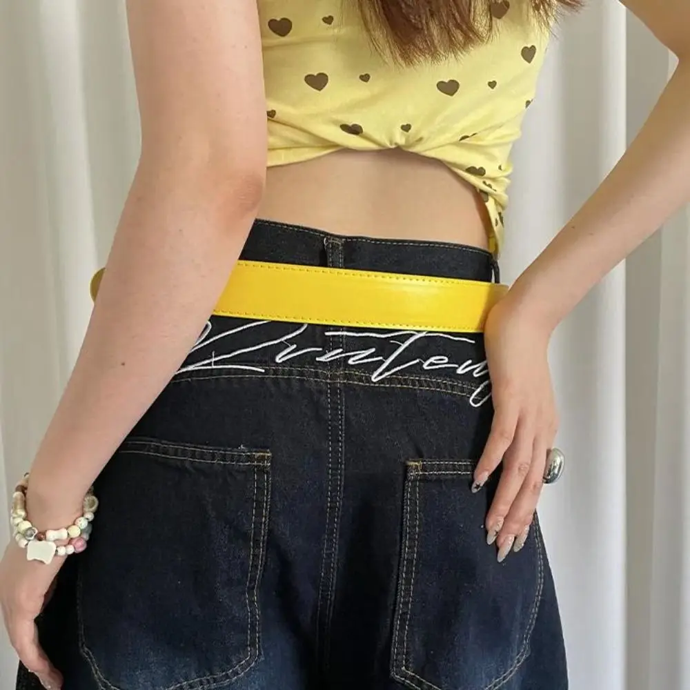 cinto-feminino-versatil-americano-y2k-de-couro-amarelo-com-fivela-dupla-para-vestidos-e-jeans-estilo-streetwear