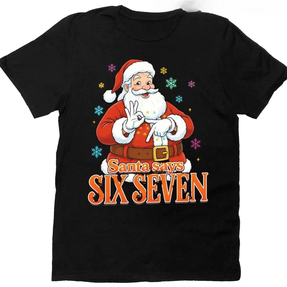 

Christmas Tops Funny 67 Christmas 6 7 Meme Holiday Gen Alpha Slang T-shirt Print Cartoon Casual Short Sleeve Women Clothing