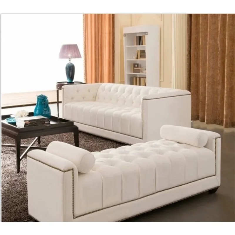 Three-person sofa cafe clothing store leisure sofa