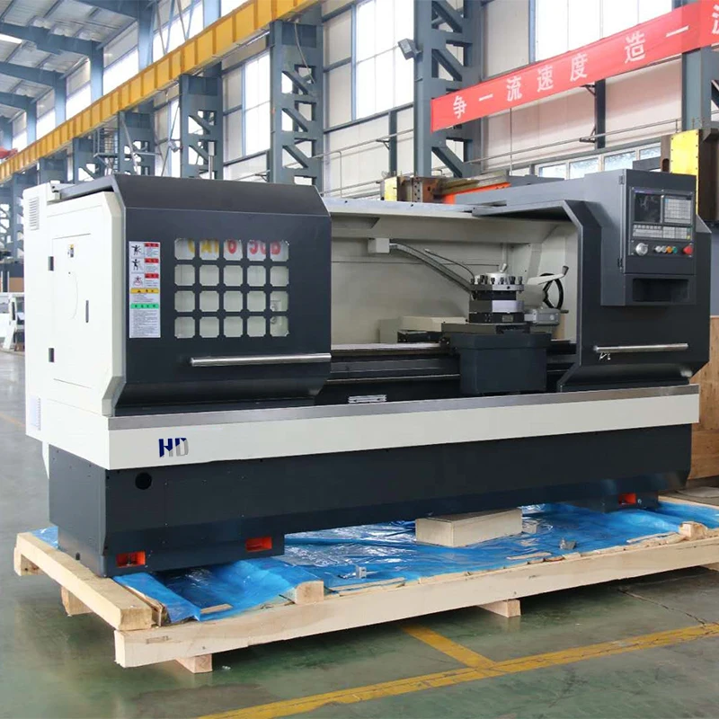 Economical Type Horizontal Swing Gear Drive Fully Automatic Cnc Hine CK6140 Single Provided Flat Bed Lathe 48 Siemen