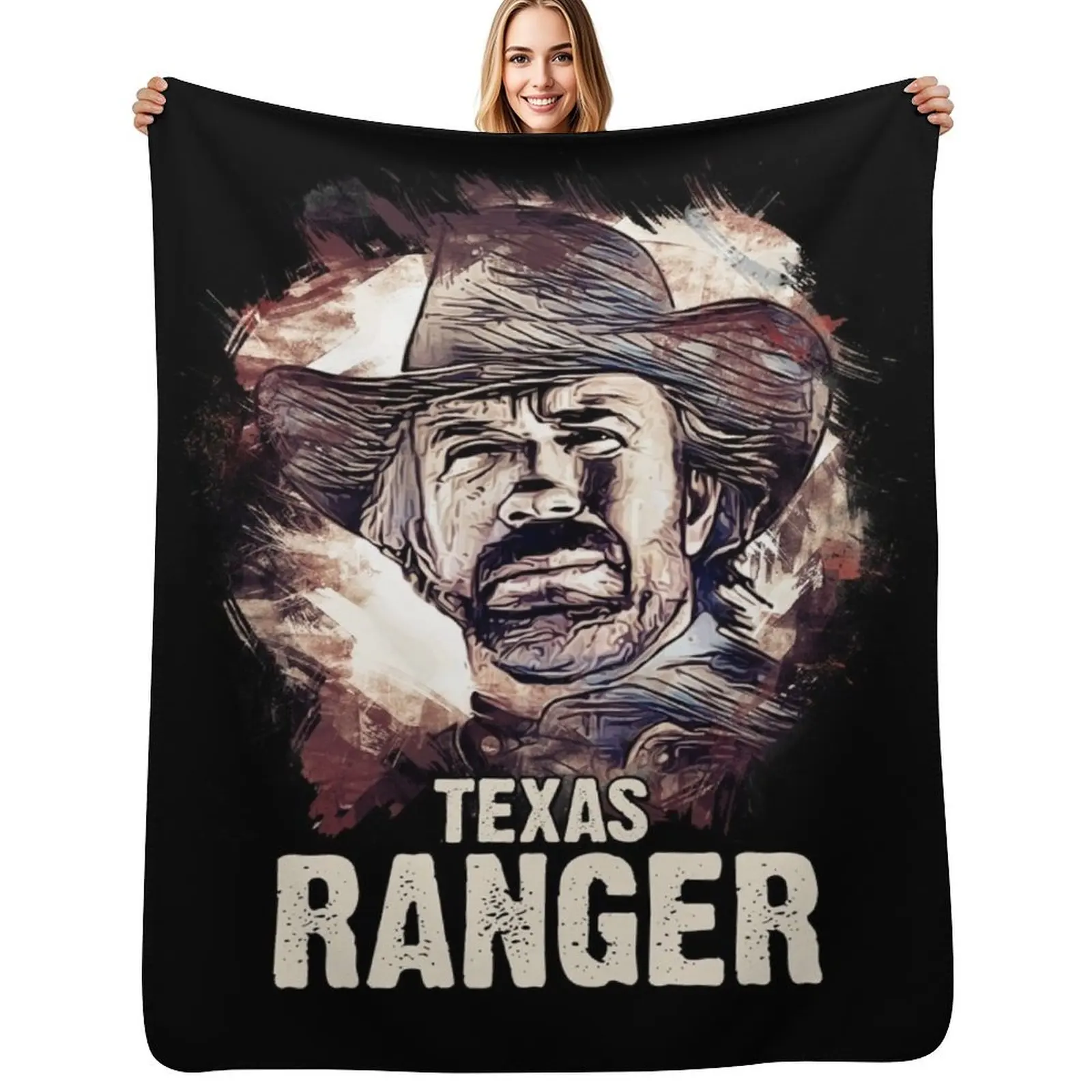 

CHUCK - The Legendary Texas Ranger Throw Blanket Versatile Cozy Throw Blanket for All Occasions