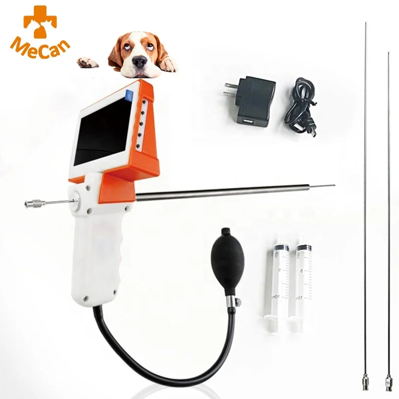 Portable Animal Goat Digital AI Gun Equipment Cattle Veterinary Artificial Poultry Dog Visual Insemination Gun With Camera