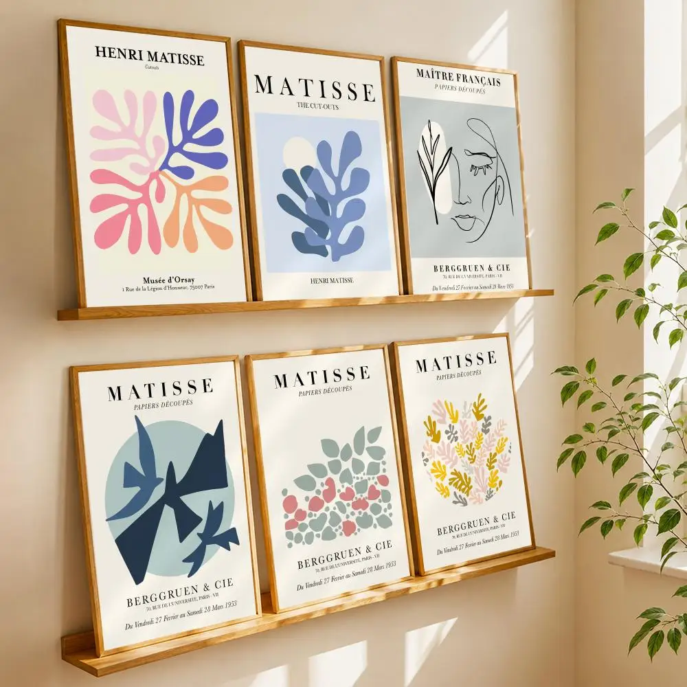Henri M-Matisse Nordic Art Poster HD Wall Art Wall Stickers Home Living Room Bedroom Bar Office Decor Prints