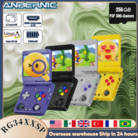 ANBERNIC RG34XXSP Flip Handheld Game Consoles 3.4 Inch IPS Screen Linux System 3300mAh WIFI Video Game Consoles 256G PSP 300Game