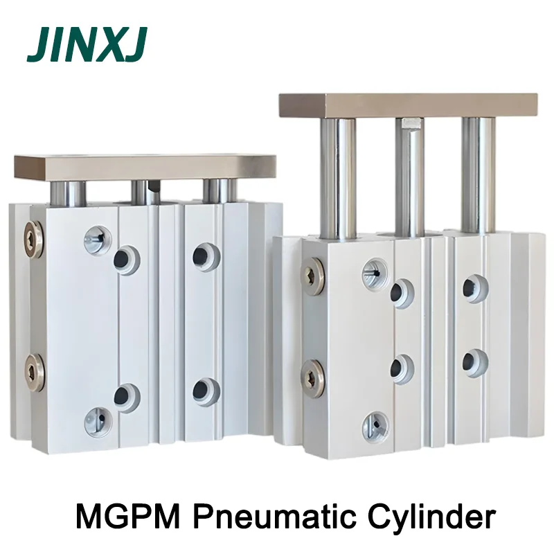 MGPM Air Pneumatic Compact Guide Cylinder Stroke 10mm-300mm MGPM12 MGPM16 MGPM20 MGPM25 MGPM32 MGPM40 MGPM50 MGPM63 MGPM80