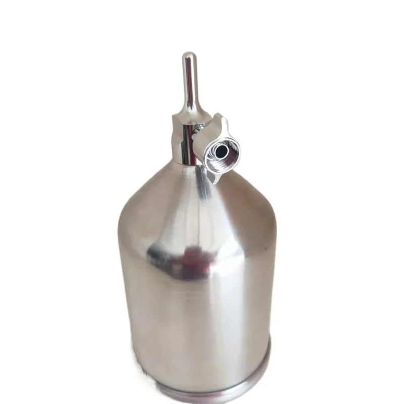 For upper pot spray gun aluminum pot inner teeth outer teeth universal aluminum alloy gun pot 600ML aluminum gun can