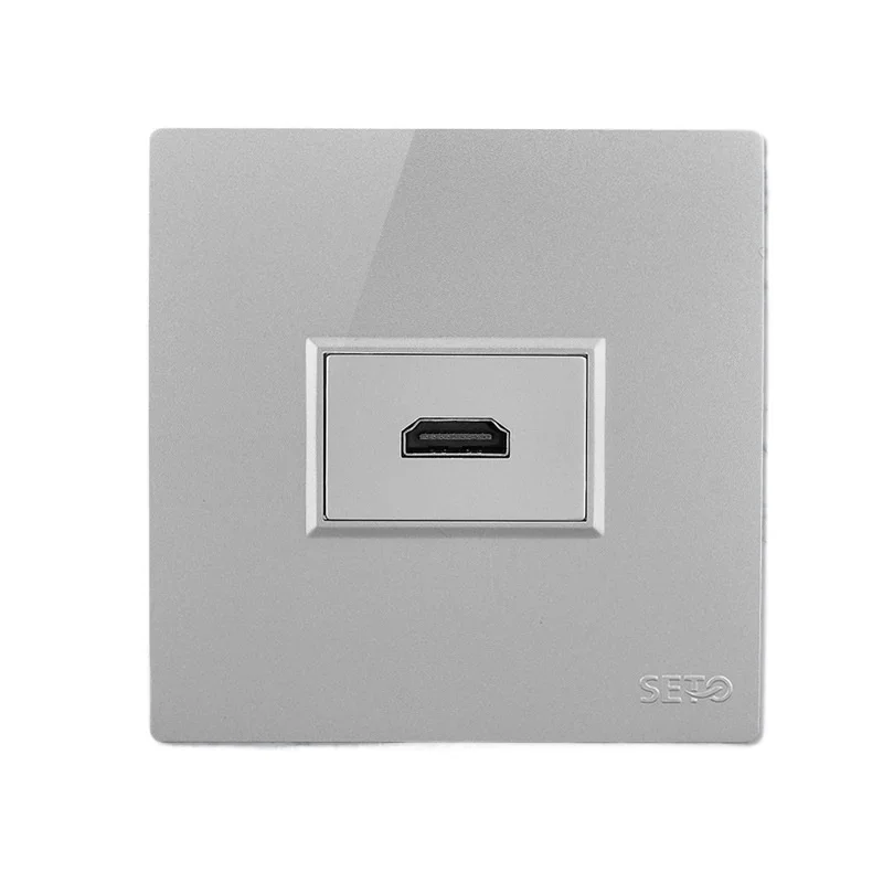 

A straight head type 86 HDMI in-line panel manufacturer port HDTV number Interface wall socket