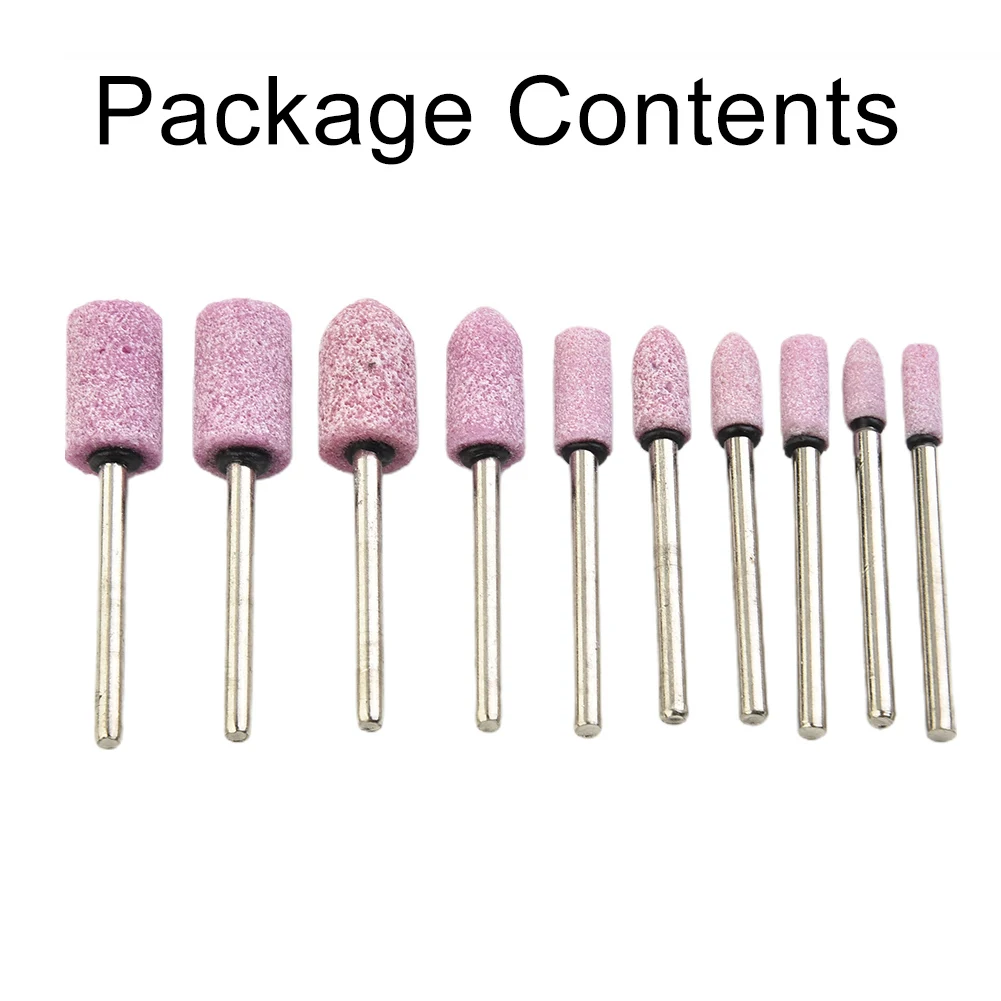 DIY Polishing Wheel Jade Wood Metal Set 10Pcs 1/8'' Accessories Replacement Abrasive Attachment Mounted Rotary