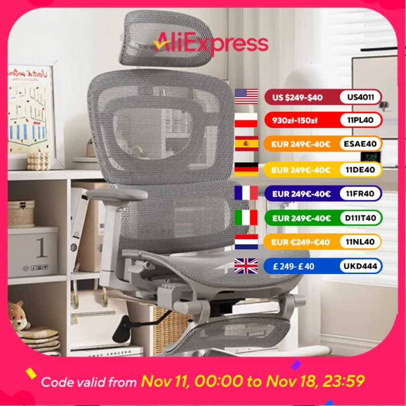 

Executive Computer Office Chair Relax Ergonomic Rolling Comfy Office Chair Modern High Back Silla Ergonomica House Accessories