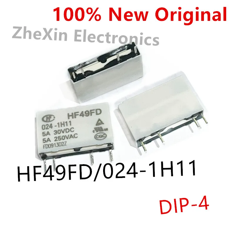 10PCS/Lot   HF49FD/024-1H11 、HF49FD/012-1H11 、HF49FD/005-1H11  New Power Relay  HF49FD-012-1H11、HF49FD-005-1H11、HF49FD-024-1H11