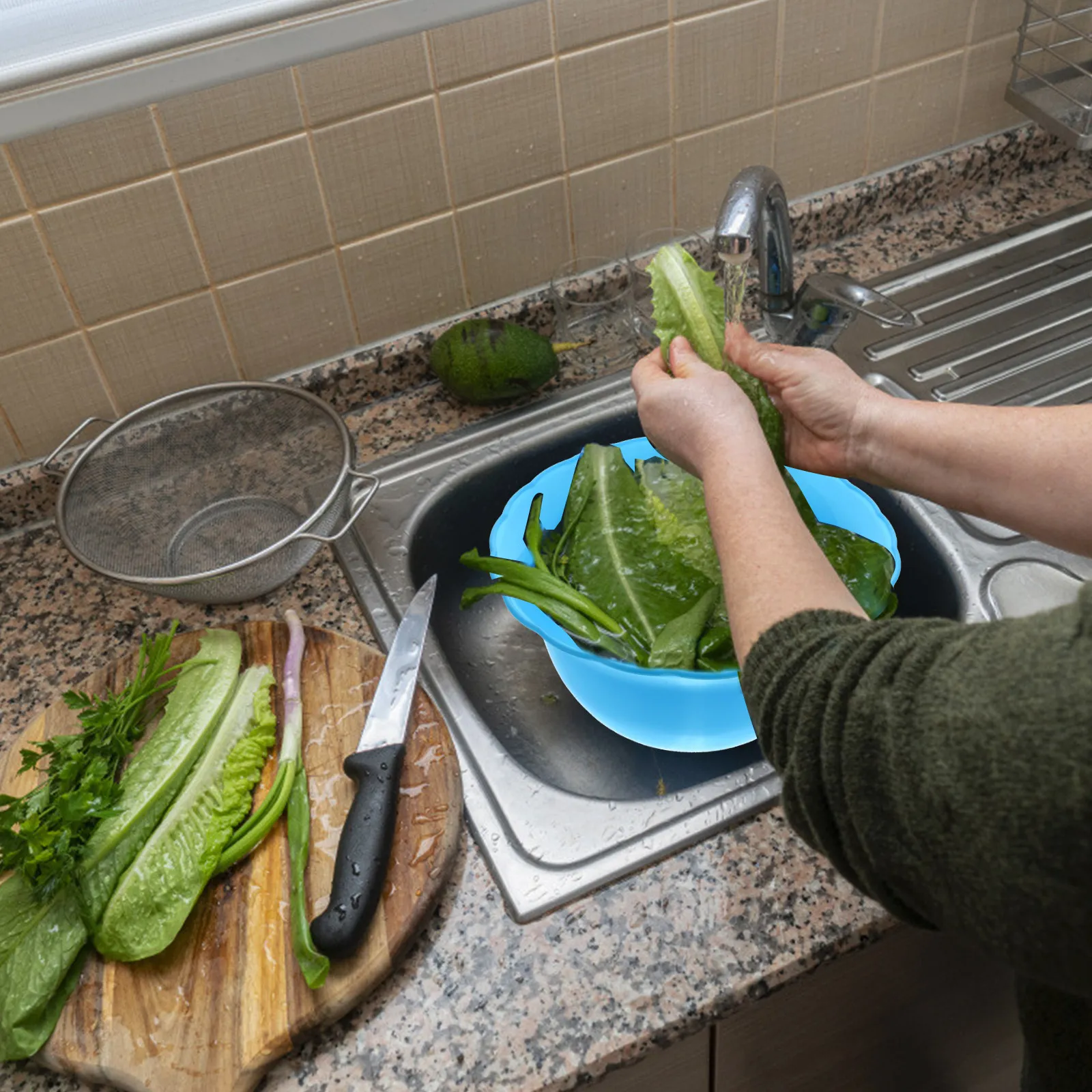 

Набор из 6 безопасных пластиковых тазов для умывания: круглые тазы для лица, для дома, кухни, ванной, салона, спа, мытья овощей и одежды