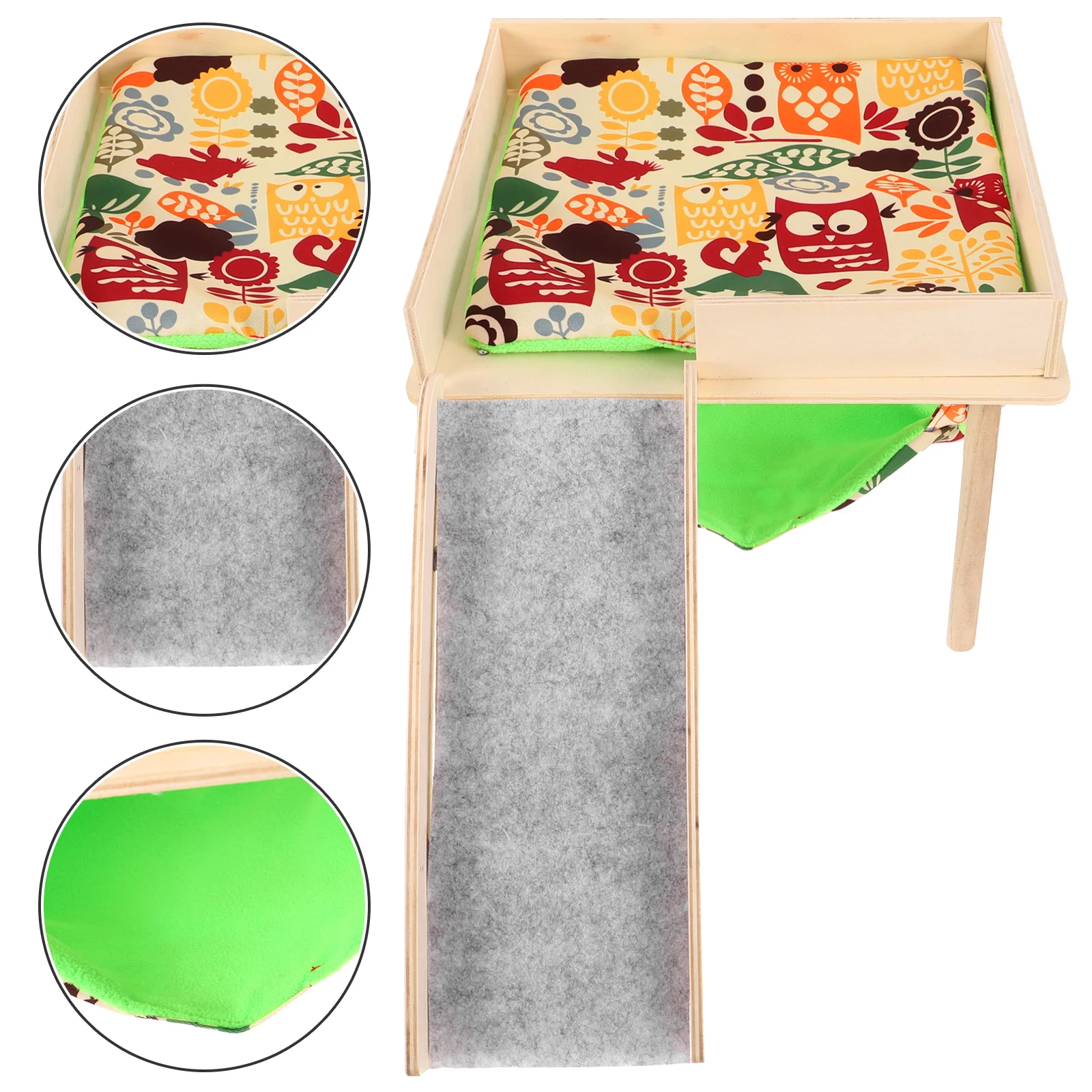 

Toys Pet Hammock Set Hamster Bed Lovely Guinea Pig Warm Chinchilla Cage Delicate Suspending Decorative