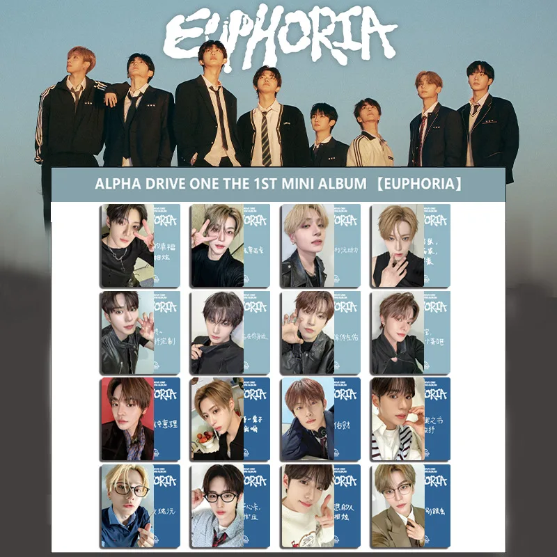 8 pièces/ensemble de cartes Lomo et cartes postales du nouvel album EUPHORIA de l'idole ALD1, avec JUNSEO, ARNO, LEO, GEONWOO, SANGWON, XINLONG, ANXIN, SANGHYEON, cadeaux pour les fans