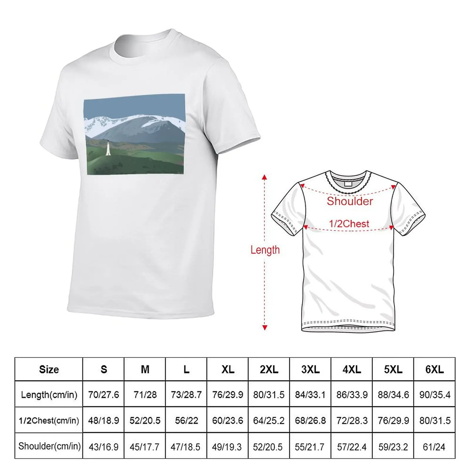 Hoad Monument, Ulverston, UK T-Shirt Basic Solid Color Short Sleeve T-Shirt